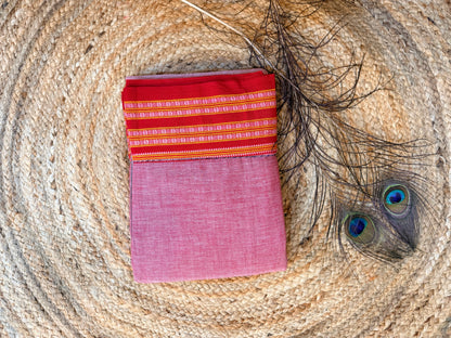 Ganga - Pure handloom patteda anchu checks and multicolor border (Copy)
