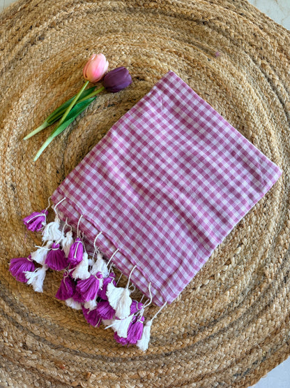 Checkmate-Gingham (Dust pink)