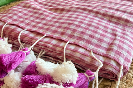 Checkmate-Gingham (Dust pink)