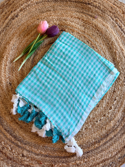 Checkmate-Gingham (Ice green)