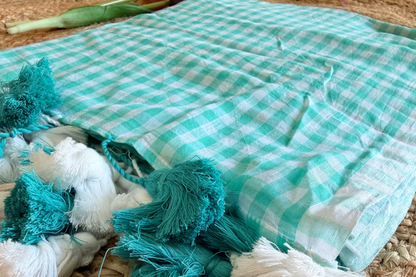 Checkmate-Gingham (Ice green)