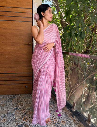 Checkmate-Gingham (Dust pink)