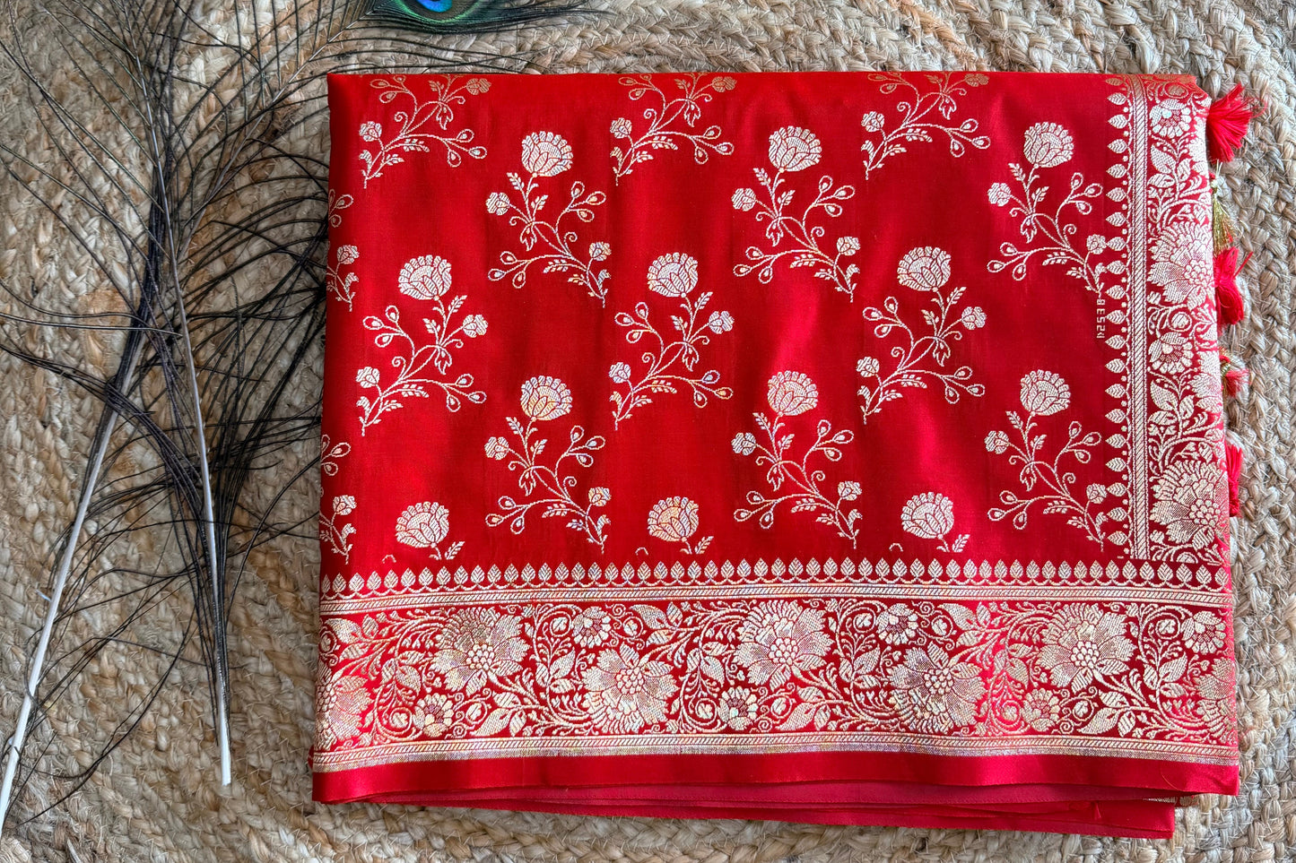 Banarasi soft kattan silk saree - Red