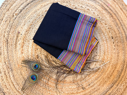 Ganga - Pure handloom patteda anchu multicolor border