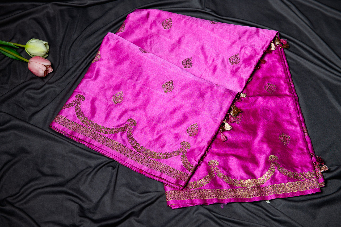 Banarasi soft mashru silk saree