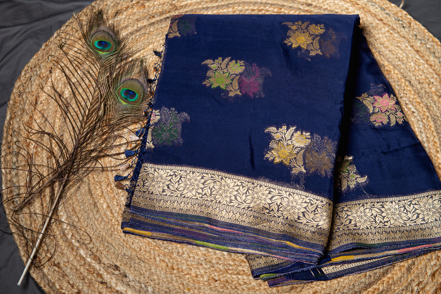 Organza Khaddi banarasi saree