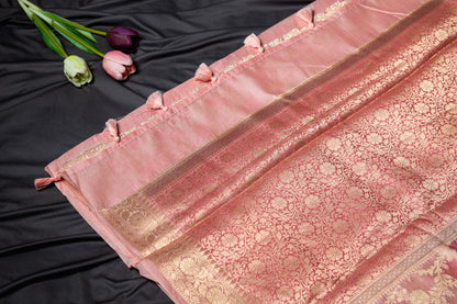 Pure chanderi rankart saree